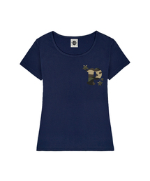 ENCODE レディース Uネックスリムフィット半袖Tシャツ 6 COLORS