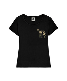 ENCODE レディース Uネックスリムフィット半袖Tシャツ 6 COLORS