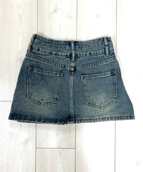 NANEA(ナネア)の「Wボタンデニムミニスカート(デニムスカート・レディース・ブルー・MEDIUM/SMALL/LARGE)」の10枚目の写真