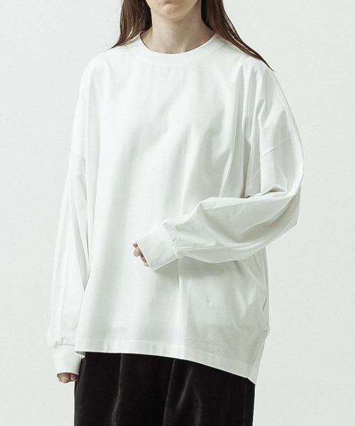 SLICK(スリック)の「【SLICK/スリック】Heavy Weight Sorona Oversized Jersey Dolman Sleeve T-shirt/ヘビーウェイト ソロナ オーバーサイズジャージドルマンスリーブTシャツ(Tシャツ/カットソー・メンズ・レッド/グレー/ホワイト/ブラック・2/1/3)」の7枚目の写真