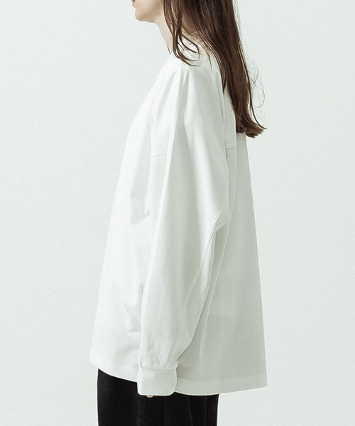 SLICK(スリック)の「【SLICK/スリック】Heavy Weight Sorona Oversized Jersey Dolman Sleeve T-shirt/ヘビーウェイト ソロナ オーバーサイズジャージドルマンスリーブTシャツ(Tシャツ/カットソー・メンズ・レッド/グレー/ホワイト/ブラック・2/1/3)」の8枚目の写真