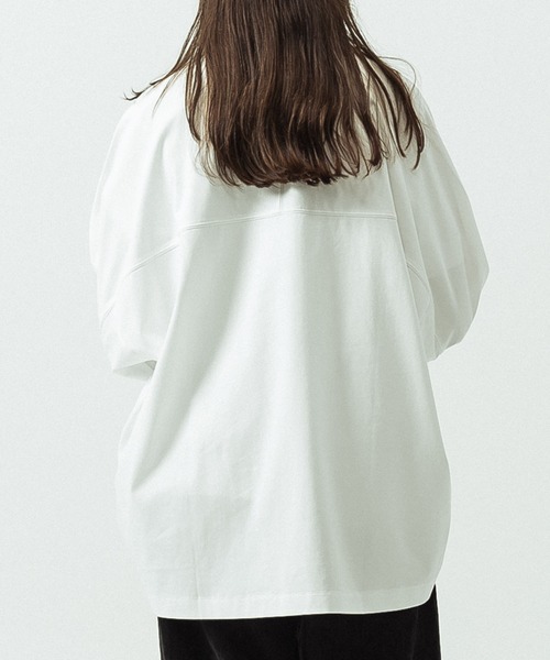 SLICK(スリック)の「【SLICK/スリック】Heavy Weight Sorona Oversized Jersey Dolman Sleeve T-shirt/ヘビーウェイト ソロナ オーバーサイズジャージドルマンスリーブTシャツ(Tシャツ/カットソー・メンズ・レッド/グレー/ホワイト/ブラック・2/1/3)」の9枚目の写真