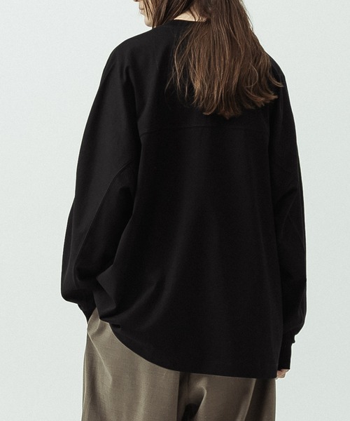 SLICK(スリック)の「【SLICK/スリック】Heavy Weight Sorona Oversized Jersey Dolman Sleeve T-shirt/ヘビーウェイト ソロナ オーバーサイズジャージドルマンスリーブTシャツ(Tシャツ/カットソー・メンズ・レッド/グレー/ホワイト/ブラック・2/1/3)」の12枚目の写真