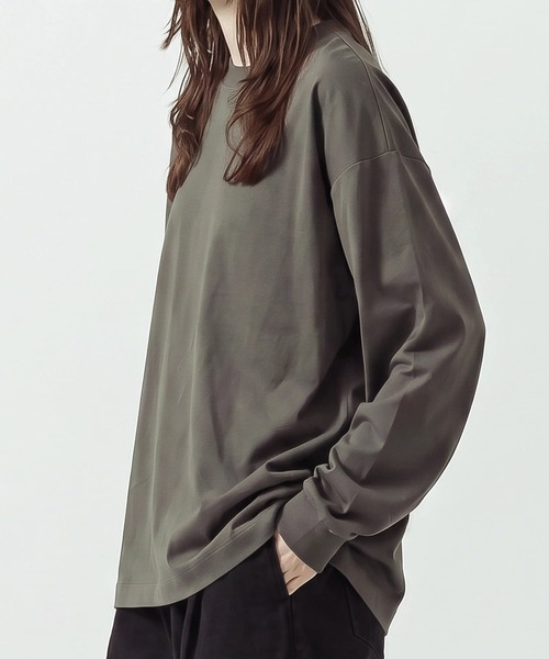 SLICK(スリック)の「【SLICK/スリック】Heavy Weight Sorona Oversized Jersey Dolman Sleeve T-shirt/ヘビーウェイト ソロナ オーバーサイズジャージドルマンスリーブTシャツ(Tシャツ/カットソー・メンズ・レッド/グレー/ホワイト/ブラック・2/1/3)」の14枚目の写真