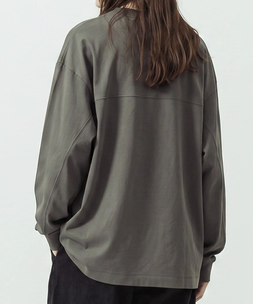 SLICK(スリック)の「【SLICK/スリック】Heavy Weight Sorona Oversized Jersey Dolman Sleeve T-shirt/ヘビーウェイト ソロナ オーバーサイズジャージドルマンスリーブTシャツ(Tシャツ/カットソー・メンズ・レッド/グレー/ホワイト/ブラック・2/1/3)」の15枚目の写真