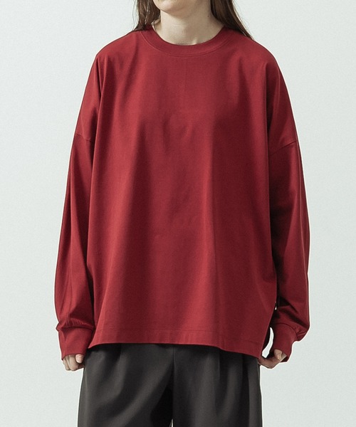 SLICK(スリック)の「【SLICK/スリック】Heavy Weight Sorona Oversized Jersey Dolman Sleeve T-shirt/ヘビーウェイト ソロナ オーバーサイズジャージドルマンスリーブTシャツ(Tシャツ/カットソー・メンズ・レッド/グレー/ホワイト/ブラック・2/1/3)」の16枚目の写真