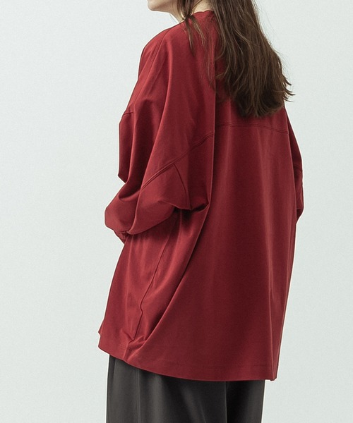 SLICK(スリック)の「【SLICK/スリック】Heavy Weight Sorona Oversized Jersey Dolman Sleeve T-shirt/ヘビーウェイト ソロナ オーバーサイズジャージドルマンスリーブTシャツ(Tシャツ/カットソー・メンズ・レッド/グレー/ホワイト/ブラック・2/1/3)」の17枚目の写真