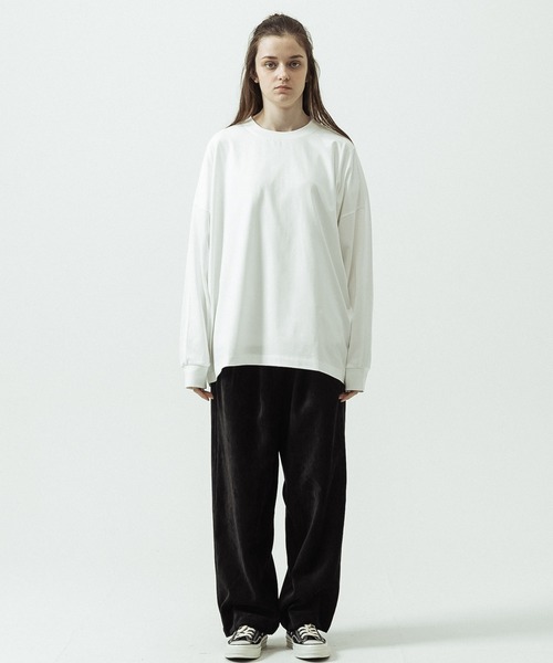 SLICK(スリック)の「【SLICK/スリック】Heavy Weight Sorona Oversized Jersey Dolman Sleeve T-shirt/ヘビーウェイト ソロナ オーバーサイズジャージドルマンスリーブTシャツ(Tシャツ/カットソー・メンズ・レッド/グレー/ホワイト/ブラック・2/1/3)」の22枚目の写真