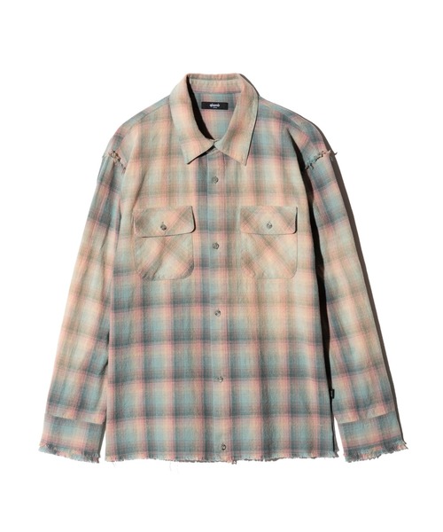 glamb(グラム)の「Bleach Check Shirt / ブリーチチェックシャツ(シャツ/ブラウス・メンズ・ブラック/マルチ・S/M/L)」の3枚目の写真