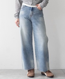 WEGO/【26年秋冬新作】ストレートデニムパンツ(丈短め)