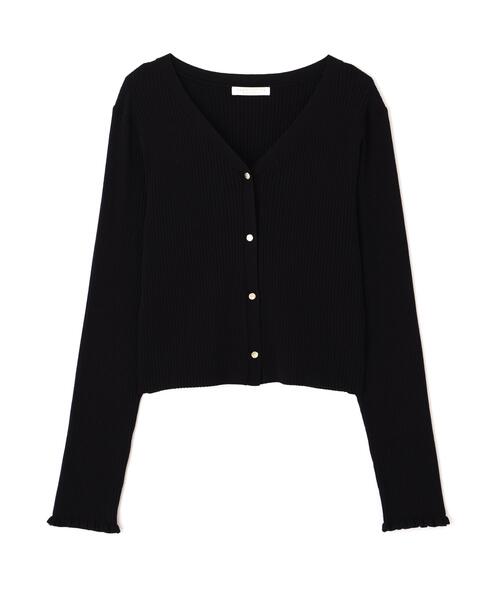PROPORTION BODY DRESSING（プロポーションボディドレッシング）の「ニュアンス釦ニットカーディガン / 1216274902（カーディガン/ボレロ・レディース・ブラック/ホワイト系その他/ブラウン・FREE）」の10枚目の写真