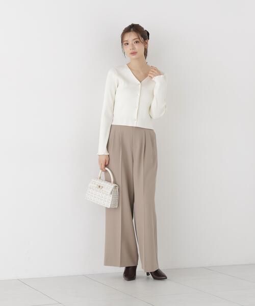 PROPORTION BODY DRESSING（プロポーションボディドレッシング）の「ニュアンス釦ニットカーディガン / 1216274902（カーディガン/ボレロ・レディース・ブラック/ホワイト系その他/ブラウン・FREE）」の17枚目の写真
