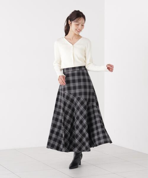 PROPORTION BODY DRESSING（プロポーションボディドレッシング）の「ニュアンス釦ニットカーディガン / 1216274902（カーディガン/ボレロ・レディース・ブラック/ホワイト系その他/ブラウン・FREE）」の19枚目の写真