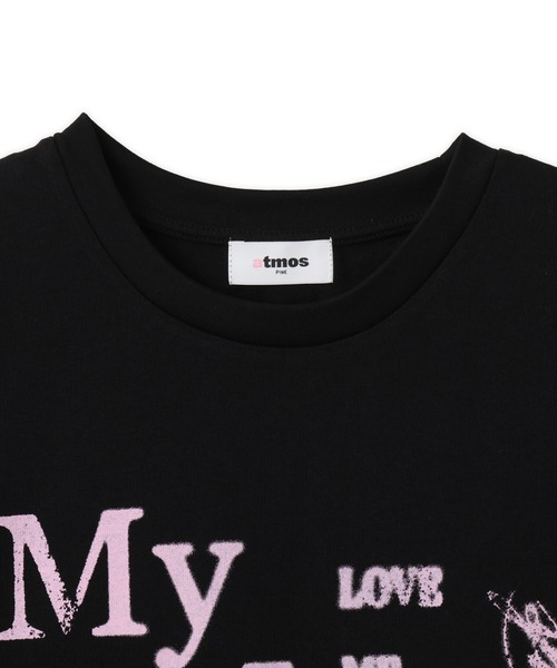 atmos pink(アトモスピンク)の「atmos pink Message Big T-shirt / アトモス ピンク メッセージ ビッグ ティーシャツ(Tシャツ/カットソー・レディース・グレー/ブラック/オフホワイト・FREE)」の8枚目の写真