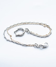 【WAKAN SILVER SMITH】BN-091 K10 Horse shoe combination bracelet (TYPE A)