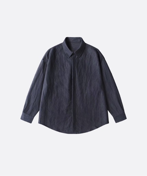 U:UME(ユーム)の「Basic One Tone Shirt(シャツ/ブラウス・メンズ・ブルー/グレー/ブラック/ホワイト・X-LARGE/MEDIUM/LARGE/SMALL)」の4枚目の写真