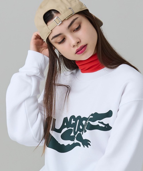 LACOSTE(ラコステ)の「ブランドネームワニロゴ クルーネックスウェット(スウェット・メンズ・ホワイト/ブラック/ダークグリーン・5/2/4/3)」の17枚目の写真