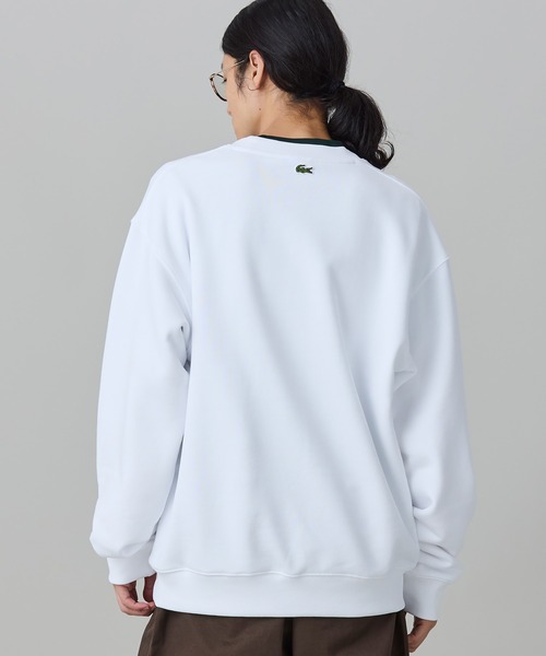 LACOSTE(ラコステ)の「ブランドネームワニロゴ クルーネックスウェット(スウェット・メンズ・ホワイト/ブラック/ダークグリーン・5/2/4/3)」の9枚目の写真