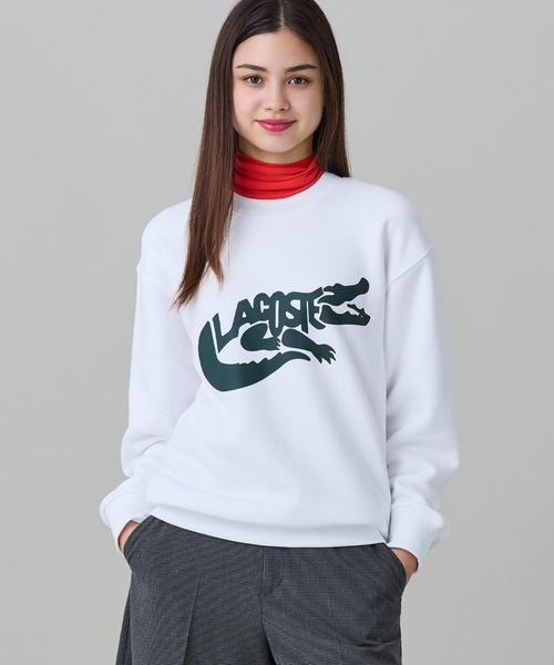 LACOSTE(ラコステ)の「ブランドネームワニロゴ クルーネックスウェット(スウェット・メンズ・ホワイト/ブラック/ダークグリーン・5/2/4/3)」の10枚目の写真