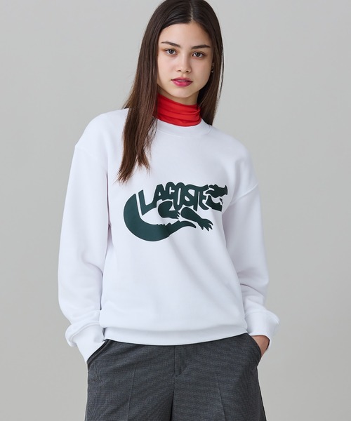 LACOSTE(ラコステ)の「ブランドネームワニロゴ クルーネックスウェット(スウェット・メンズ・ホワイト/ブラック/ダークグリーン・5/2/4/3)」の11枚目の写真