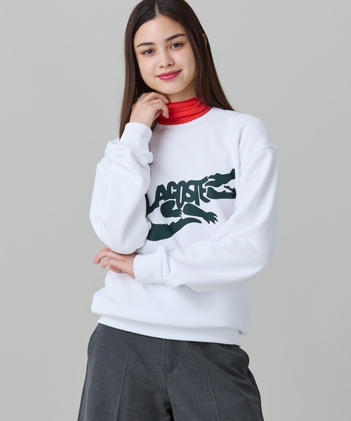 LACOSTE(ラコステ)の「ブランドネームワニロゴ クルーネックスウェット(スウェット・メンズ・ホワイト/ブラック/ダークグリーン・5/2/4/3)」の12枚目の写真