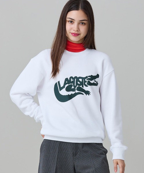 LACOSTE(ラコステ)の「ブランドネームワニロゴ クルーネックスウェット(スウェット・メンズ・ホワイト/ブラック/ダークグリーン・5/2/4/3)」の13枚目の写真