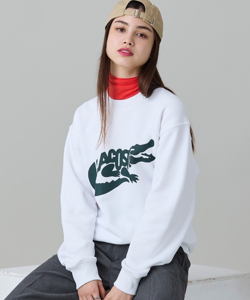 LACOSTE(ラコステ)の「ブランドネームワニロゴ クルーネックスウェット(スウェット・メンズ・ホワイト/ブラック/ダークグリーン・5/2/4/3)」の18枚目の写真