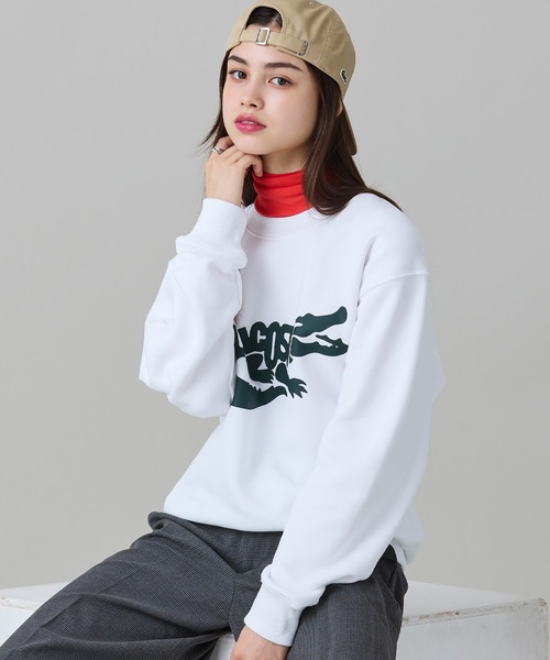 LACOSTE(ラコステ)の「ブランドネームワニロゴ クルーネックスウェット(スウェット・メンズ・ホワイト/ブラック/ダークグリーン・5/2/4/3)」の19枚目の写真