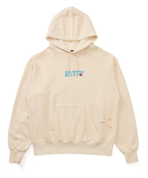 RULE THE FATE(ルールザフェイト)の「RTF FLOWER SWEAT HOODIE/フラワースウェットフーディー(パーカー・メンズ・ベージュ/ブラック・1/2/0)」の2枚目の写真