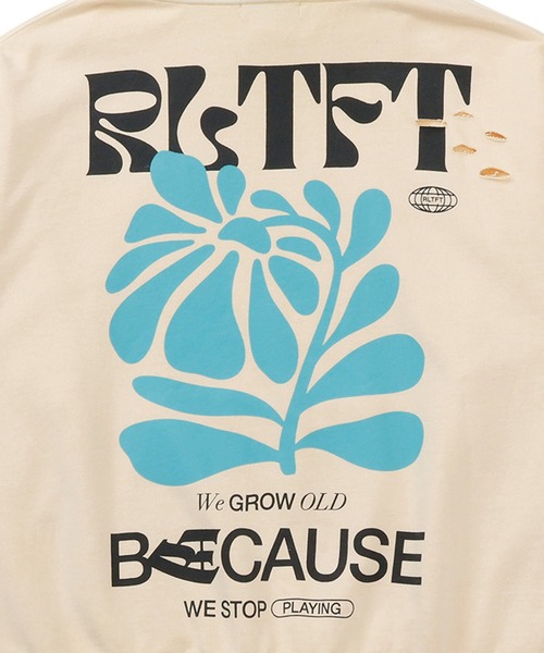 RULE THE FATE(ルールザフェイト)の「RTF FLOWER SWEAT HOODIE/フラワースウェットフーディー(パーカー・メンズ・ベージュ/ブラック・1/2/0)」の8枚目の写真