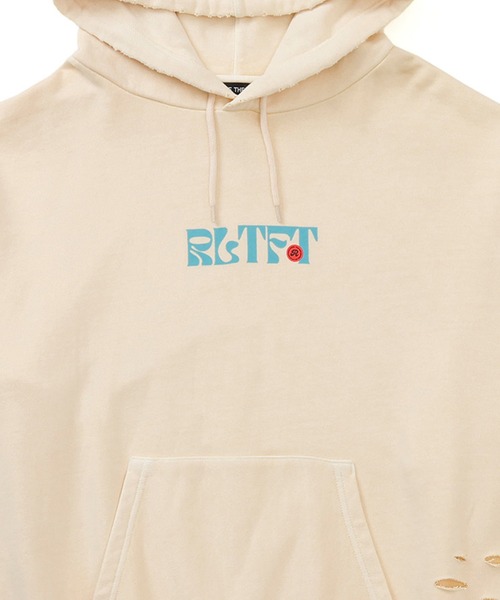 RULE THE FATE(ルールザフェイト)の「RTF FLOWER SWEAT HOODIE/フラワースウェットフーディー(パーカー・メンズ・ベージュ/ブラック・1/2/0)」の7枚目の写真