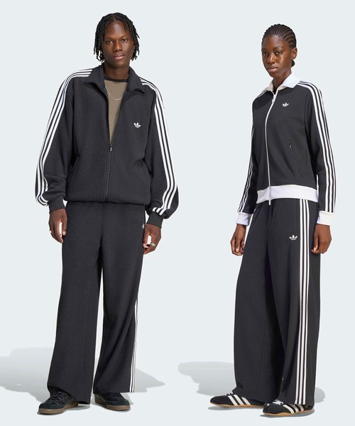 adidas(アディダス)の「adidas/アディダス ORI BOUCLE TP ブークル トラックパンツ ジャージ サイドライン ワイドパンツ メンズ レディース 2026年 秋 秋服 冬 冬服(その他パンツ・メンズ・ブラック/グレー・S/M/L/XL)」の3枚目の写真
