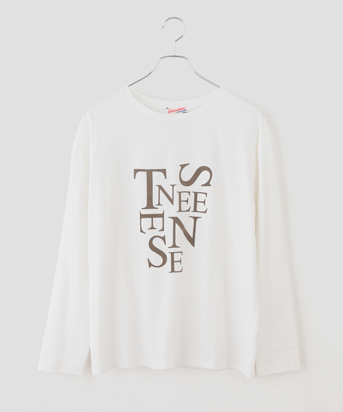 Spick & Span（スピックアンドスパン）の「フロッキープリントロゴTEE（Tシャツ/カットソー・レディース・ボルドー/カーキ・FREE）」の2枚目の写真