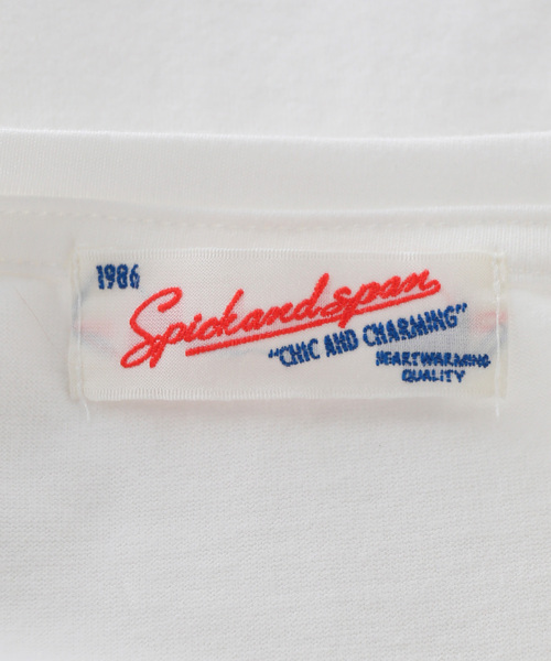 Spick & Span（スピックアンドスパン）の「フロッキープリントロゴTEE（Tシャツ/カットソー・レディース・ボルドー/カーキ・FREE）」の5枚目の写真