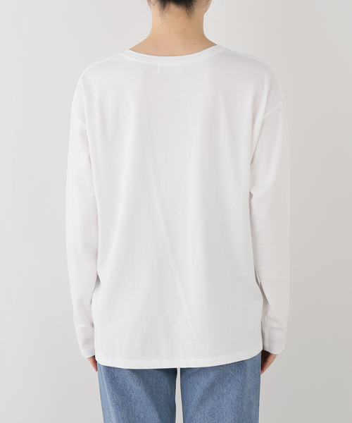 Spick & Span（スピックアンドスパン）の「フロッキープリントロゴTEE（Tシャツ/カットソー・レディース・ボルドー/カーキ・FREE）」の11枚目の写真