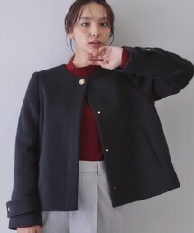 ノーカラーコート（ブルー・ネイビー/青色系）ファッション通販 - ZOZOTOWN