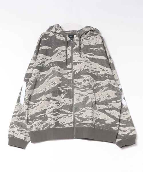 RVCA(ルーカ)の「RVCA メンズ BACK SIDE ARCH ZIP HD パーカー 【2026年秋冬モデル】(パーカー・メンズ・ベージュ系その他2/ブラック系その他2/キャメル/ブラック/グレー系その他・SMALL/MEDIUM/LARGE/X-LARGE)」の3枚目の写真