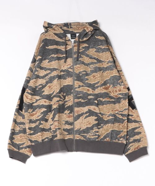 RVCA(ルーカ)の「RVCA メンズ BACK SIDE ARCH ZIP HD パーカー 【2026年秋冬モデル】(パーカー・メンズ・ベージュ系その他2/ブラック系その他2/キャメル/ブラック/グレー系その他・SMALL/MEDIUM/LARGE/X-LARGE)」の5枚目の写真