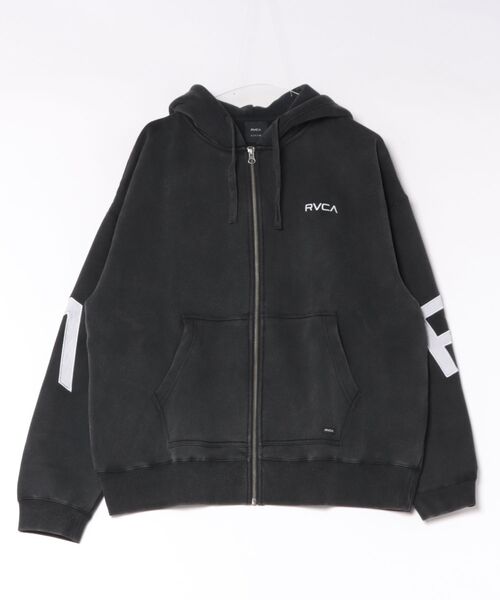 RVCA(ルーカ)の「RVCA メンズ BACK SIDE ARCH ZIP HD パーカー 【2026年秋冬モデル】(パーカー・メンズ・ベージュ系その他2/ブラック系その他2/キャメル/ブラック/グレー系その他・SMALL/MEDIUM/LARGE/X-LARGE)」の2枚目の写真