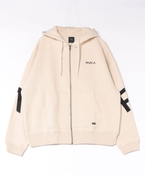RVCA(ルーカ)の「RVCA メンズ BACK SIDE ARCH ZIP HD パーカー 【2026年秋冬モデル】(パーカー・メンズ・ベージュ系その他2/ブラック系その他2/キャメル/ブラック/グレー系その他・SMALL/MEDIUM/LARGE/X-LARGE)」の4枚目の写真