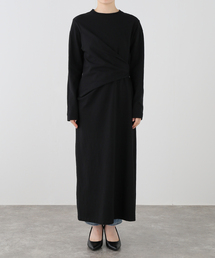 YWY/ワイワイ LNGSLV TUCK DRP DR ワンピース