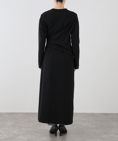 journal standard L'essage(ジャーナルスタンダードレサージュ)の「YWY/ワイワイ LNGSLV TUCK DRP DR ワンピース(ワンピース・レディース・ブラック系その他・SMALL)」の3枚目の写真