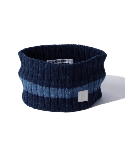 BEAMS(ビームス)の「MASACA HAT×BEAMS / 別注 リフレクターヘアバンド(ヘアバンド・メンズ・ブラック/インディゴブルー・ONE SIZE)」の4枚目の写真