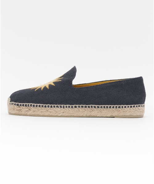 HELIOPOLE（エリオポール）の「【heliopole別注】STUBBS&WOOTTON 刺繍エスパ（スリッポン・レディース・ネイビー・36/37）」の2枚目の写真