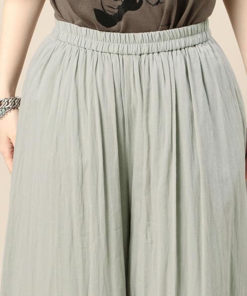 BEAUTY&YOUTH UNITED ARROWS(ビューティーアンドユースユナイテッドアローズ)の「BY コットンシフォンギャザーワイドパンツ 70◆(その他パンツ・レディース・オフホワイト/ブラック/ライム/モカ・FREE)」の9枚目の写真