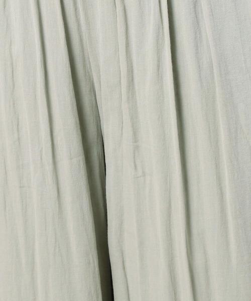 BEAUTY&YOUTH UNITED ARROWS(ビューティーアンドユースユナイテッドアローズ)の「BY コットンシフォンギャザーワイドパンツ 70◆(その他パンツ・レディース・オフホワイト/ブラック/ライム/モカ・FREE)」の11枚目の写真