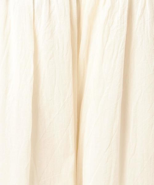 BEAUTY&YOUTH UNITED ARROWS(ビューティーアンドユースユナイテッドアローズ)の「BY コットンシフォンギャザーワイドパンツ 70◆(その他パンツ・レディース・オフホワイト/ブラック/ライム/モカ・FREE)」の13枚目の写真