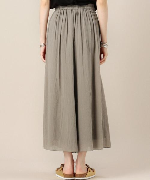 BEAUTY&YOUTH UNITED ARROWS(ビューティーアンドユースユナイテッドアローズ)の「BY コットンシフォンギャザーワイドパンツ 70◆(その他パンツ・レディース・オフホワイト/ブラック/ライム/モカ・FREE)」の17枚目の写真