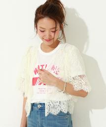 Another Edition | レースショートカーディガン/AEMFC LACE ショート HAORI(カーディガン/ボレロ)