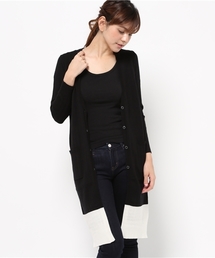 LOVELESS WOMENS | 【LOVELESS】WOMENS バイカラーロングカーディガン(カーディガン/ボレロ)